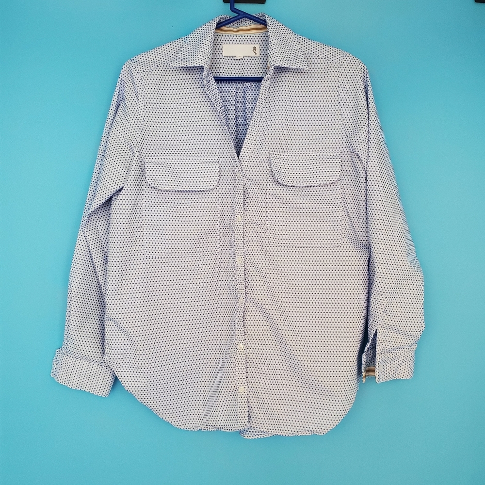 Good Company Top Size Medium Button Up 3/4 Sleeve